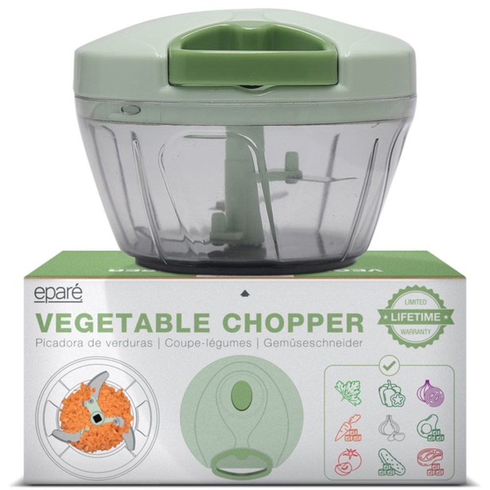 eparé Green Vegetable Chopper - Manual Food Prep Tool